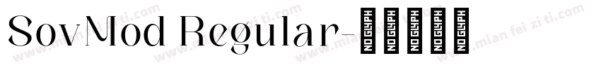 SovMod Regular字体转换